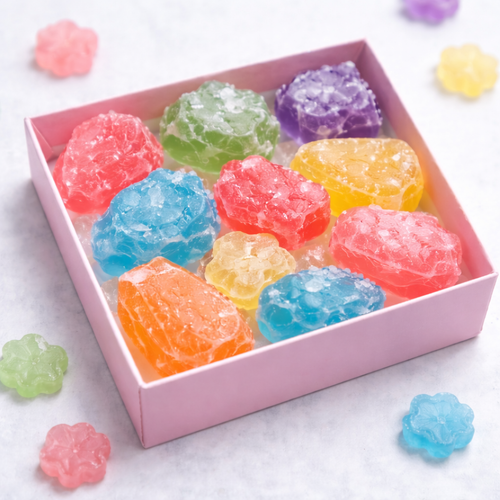 Mini Pudełko Kwaśnych Kryształowych Cukierków