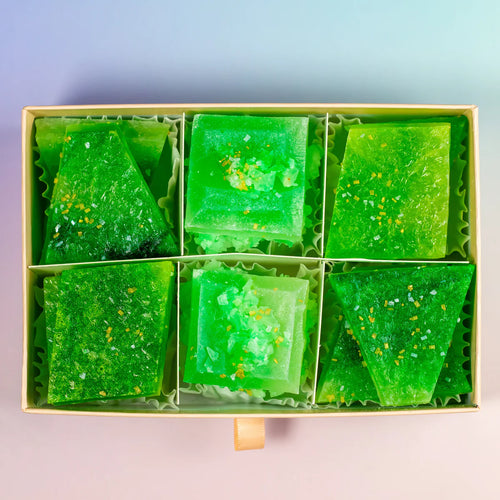 Krystaliczne cukierki kwaśne kiwi – 9 szt.