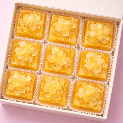Krystaliczne cukierki kwaśne mango – 9 szt.
